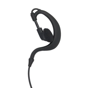 Ушите Стерео Кабелни Слушалки 1-пинов 3,5 Мм G-образна Слушалки За радиостанции за Двустранно Радио Да MP3 Смартфон Устройство За Слушане