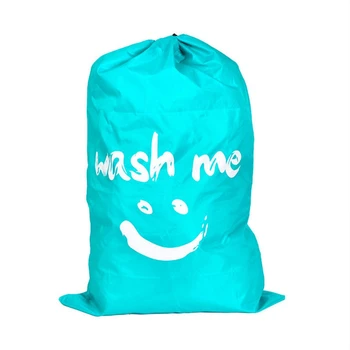 Форма на Усмивка Найлонова Чанта За дрехи Измийте Ме Пътна чанта За Съхранение Машинно пране на Мръсни Дрехи Организатор Пране Чанта от съвсем малък