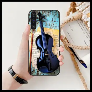 Художествена китара и бас калъф за вашия телефон, Калъф за мобилен телефон за SamSung Galaxy S 8 9 10 20 S21 S30 Edge Plus E S20 fe 5G Lite Ultra s черен