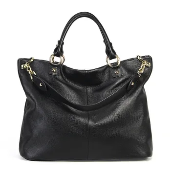 Чанти от естествена кожа, За жени, Луксозни Дизайнерски дамски чанти от мека кожа на рамото си Голям Капацитет за Дамски чанти-Портфейли