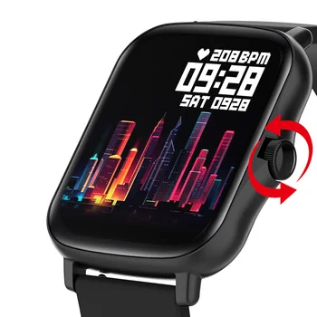 Часовници 1,69 инча 2021 Смарт часовници За мъже Пълен Сензорен Фитнес тракер, Водоустойчив IP67 За жени GTS 2 Смарт часовници за телефон Xiaomi