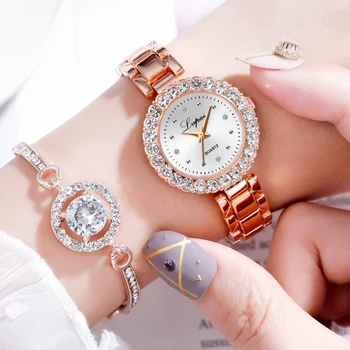 Часовници Дамски Модни часовници Дамски Часовници Луксозна Марка Diamond Кварцов Златни Часовници, Подаръци За жени Relogio Feminino 2021