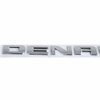 Черна Лъскава Хромирана низ характер Емблемата на Табела с името на Стикер На Вратата на колата на Задната Врата За Denali HD Sierra Terrain