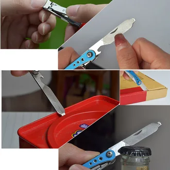 Швейцарски Нож Многофункционални Инструменти Кухненски Нож За Нокти Резервни Средства За Ремонт Сгъваем Нож, Ножици, Нож, Открит Инструмент За Оцеляване в Къмпинг