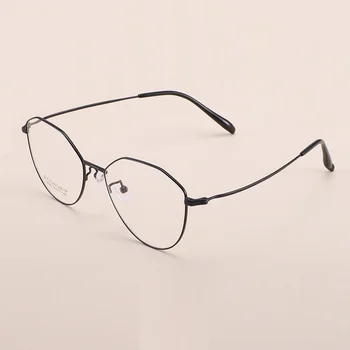 ширина-35 Б Титанов Нередовни Ретро Дамски очила Очила Интернет Сензация Иконата на Точки за момичета на Очила за късогледство предписване На Очила