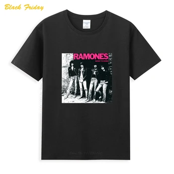 Ramone Rocket В Русия Пънк-Рок Турне Концерт Промо Логото На Класическа Черна Тениска Нови Летни Популярните Тениски, Потници Роман