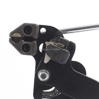 Подвижна Пистолет за основата Кабел от Неръждаема Стомана HS-600B За изтегляне на метални връзки, с цип ръчно Натяжной и прорезна Функционален Пистолет за основата Кабел